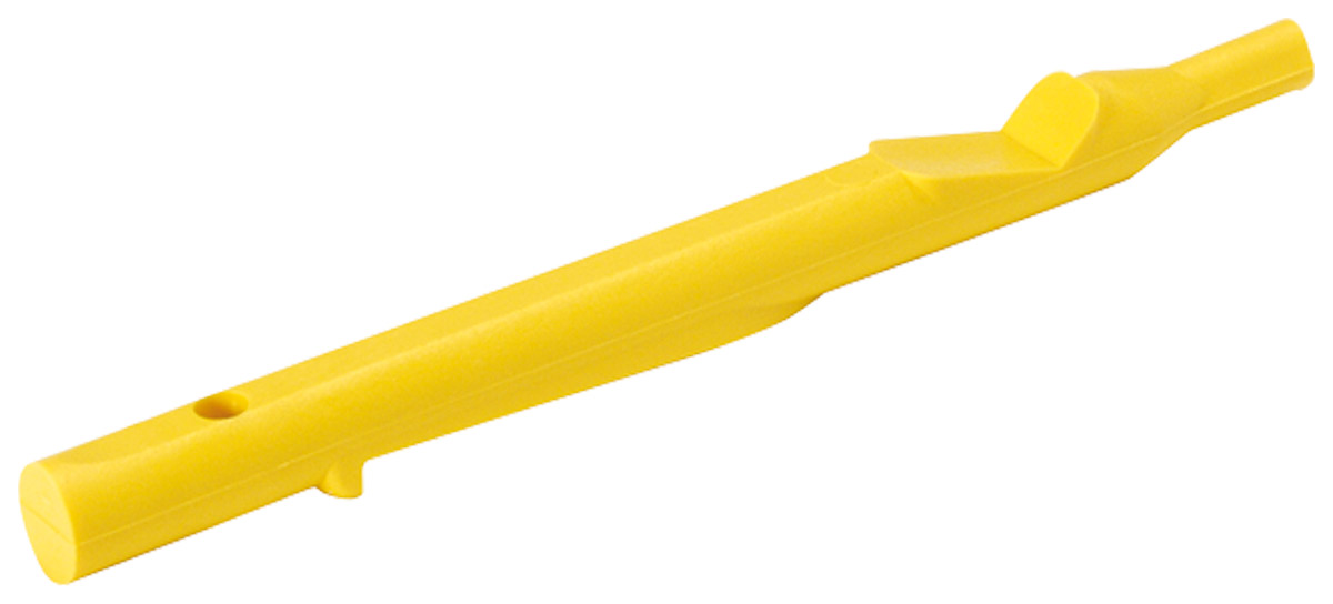 Pin jaune Toko Groove Pin Toko Groove Pin jaune Nordic pour le nettoyage des skis de fond, forme allongée.