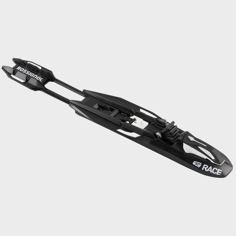Schwarze Rossignol Nordic Race Classic Skibindung von oben, mit weißer Schrift.