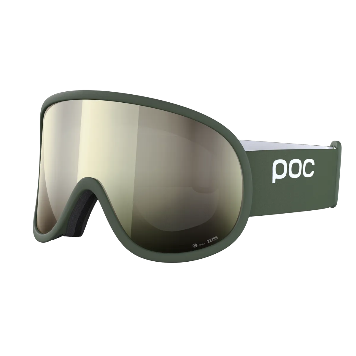 Green POC Retina WF ski goggles with Ivory Cat. 2 lens and visible brand logo.