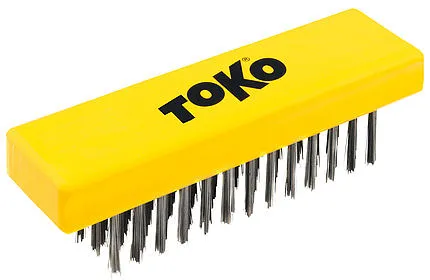 Yellow brush with black bristles and "TOKO" printed in black.