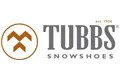 Tubbs Snowshoes logo, with mountain motif in a circle and "Tubbs Snowshoes" lettering in gray.