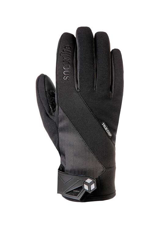Gant noir Snowlife Salt Glove avec manchette en néoprène et paume antidérapante. Compatible avec les écrans tactiles et à séchage rapide.