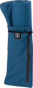 Beheiztes Sitzkissen blau Gerolltes, blaues, beheiztes Sitzkissen in passender Tasche mit Reißverschluss und Tragegriff.