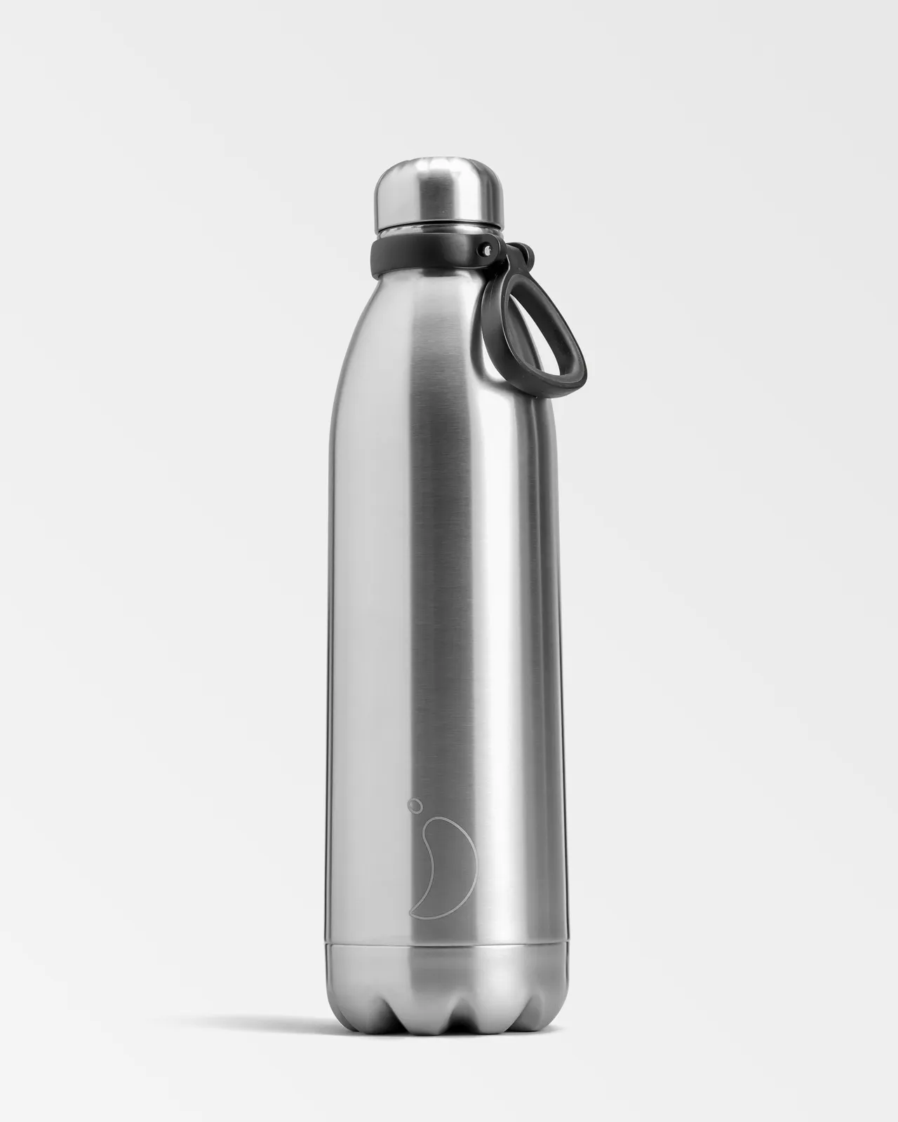 Borraccia Chillys in acciaio inox da 1,8 litri, con manico nero.