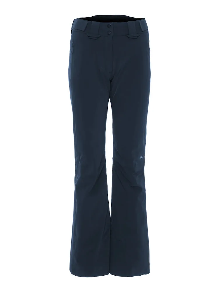 Marineblaue J.Lindeberg Watson Damen Skihose, Frontansicht.