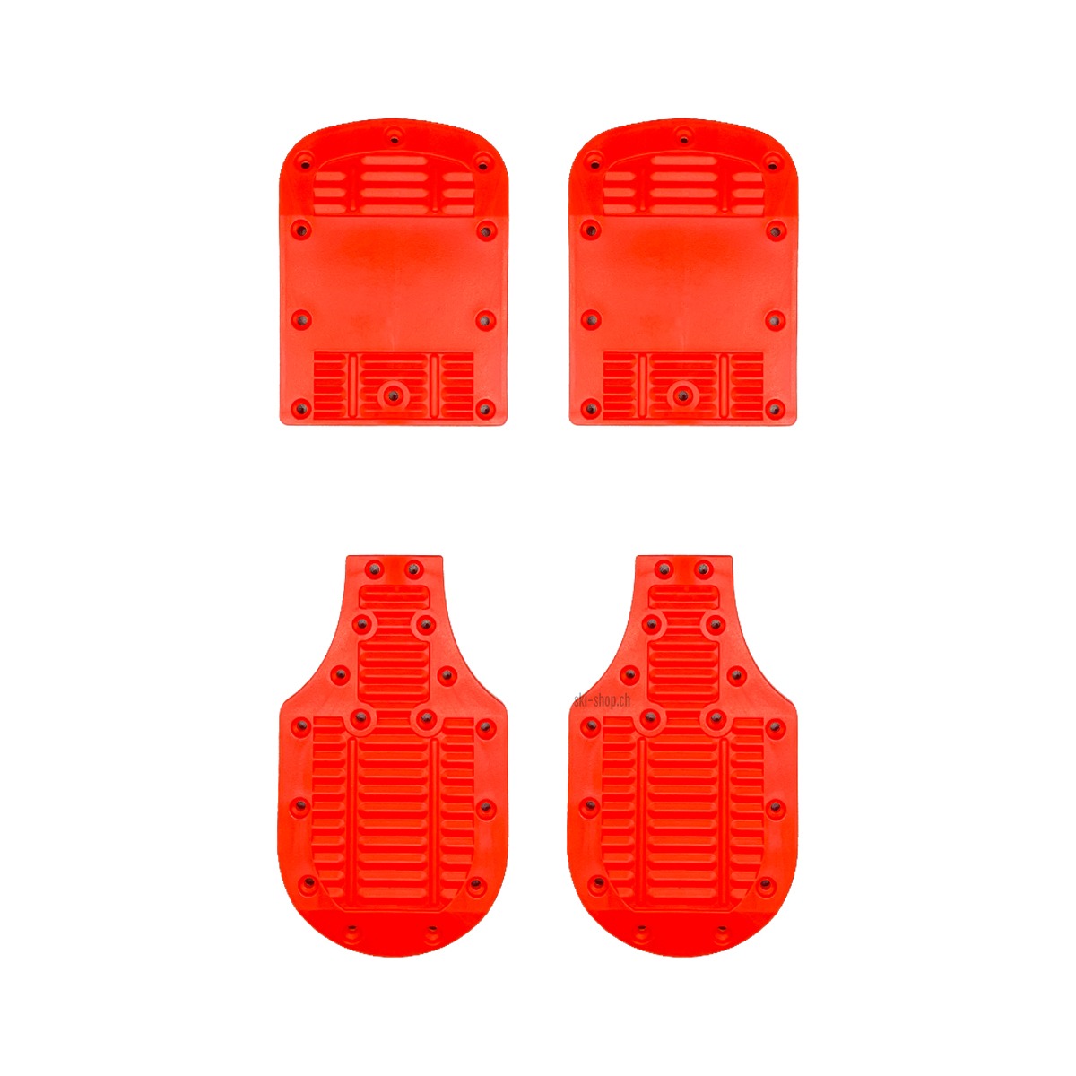 Rote Lange RS 5mm Lifter Kit Skischuh-Erhöhung, vier Kunststoffplatten für Ski-Rennschuhe.