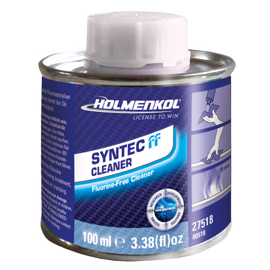 Dose mit Holmenkol Syntec FF Cleaner, fluorfreier Ski Reiniger zur schonenden Skiwachs-Entfernung.