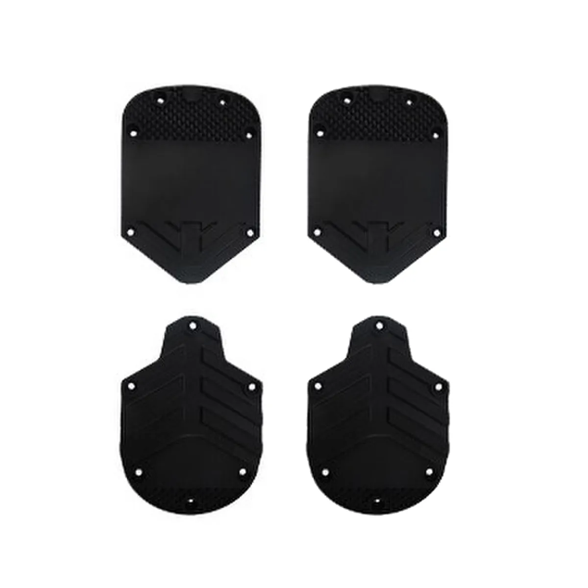 Black Salomon X-MAX Ghost Grippad Kit ISO535, replacement soles for ski boots, two heel and two toe plates.