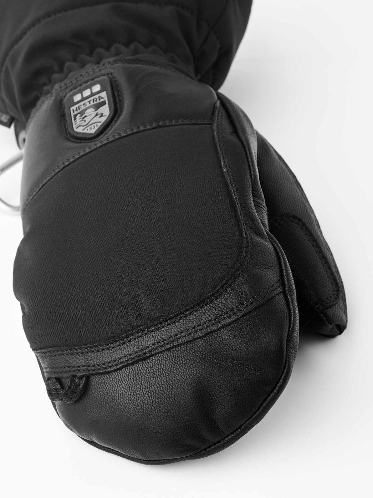 Hestra Heater Gauntlet Mitt Heated Glove, Black