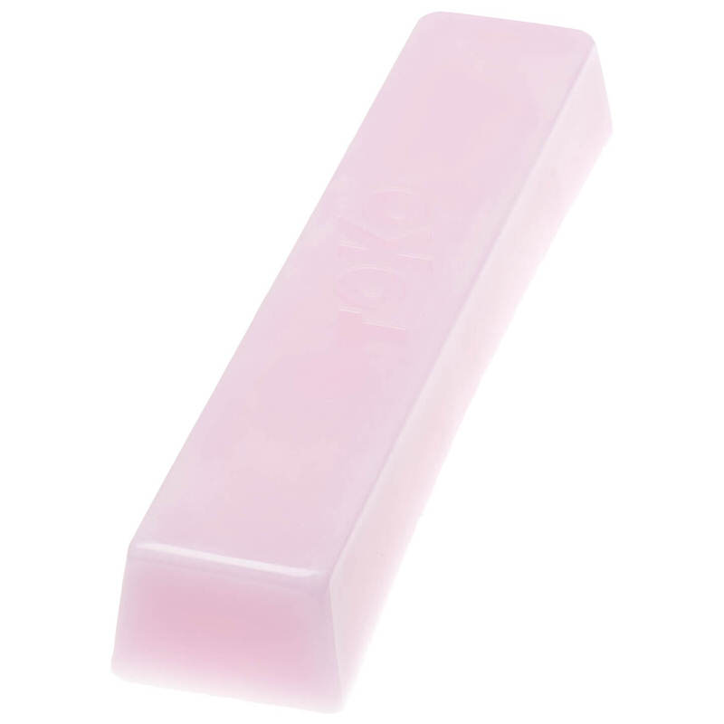 Rosa Skiwachs Block Rechteckiger Block aus rosa Toko Barwax Performance Universal Skiwachs.