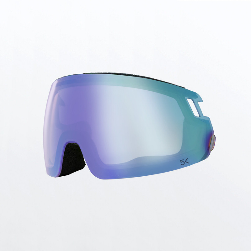 Radar/Rachel ski helmet 5K Radar/Rachel ski helmet visor, 5K Photo Green lens. Curved, mirrored lens.