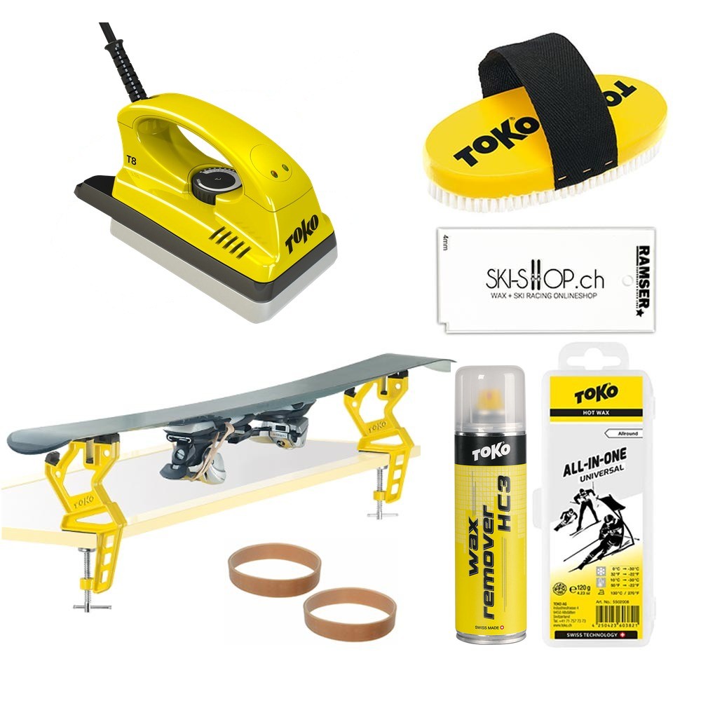 Toko Starter Set Alpin Übersicht mit T8 CH Wachseisen und Waxremover HC3