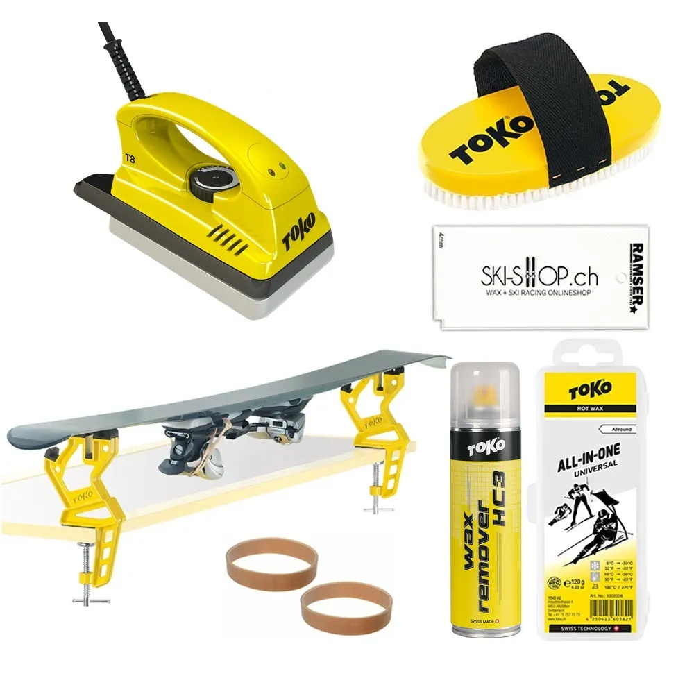Toko Starter Set Alpin Übersicht mit T8 CH Wachseisen und Waxremover HC3