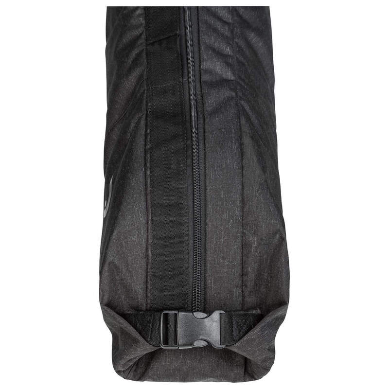 Black Head Kore ski bag: detailed view of the bag with zipper and clip closure.