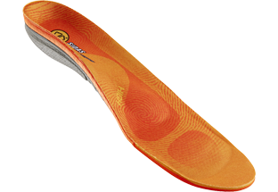 Sidas Semelle d'hiver 3Feet Semelle orange Sidas 3Feet Winter High avec soutien de la voûte plantaire et logo, feuille d'aluminium isolante reconnaissable.