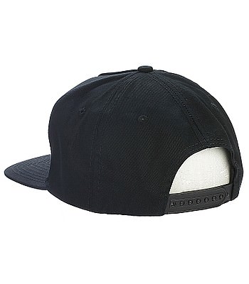 Schwarze Nidecker Cap, Rückansicht mit Größenverstellung.