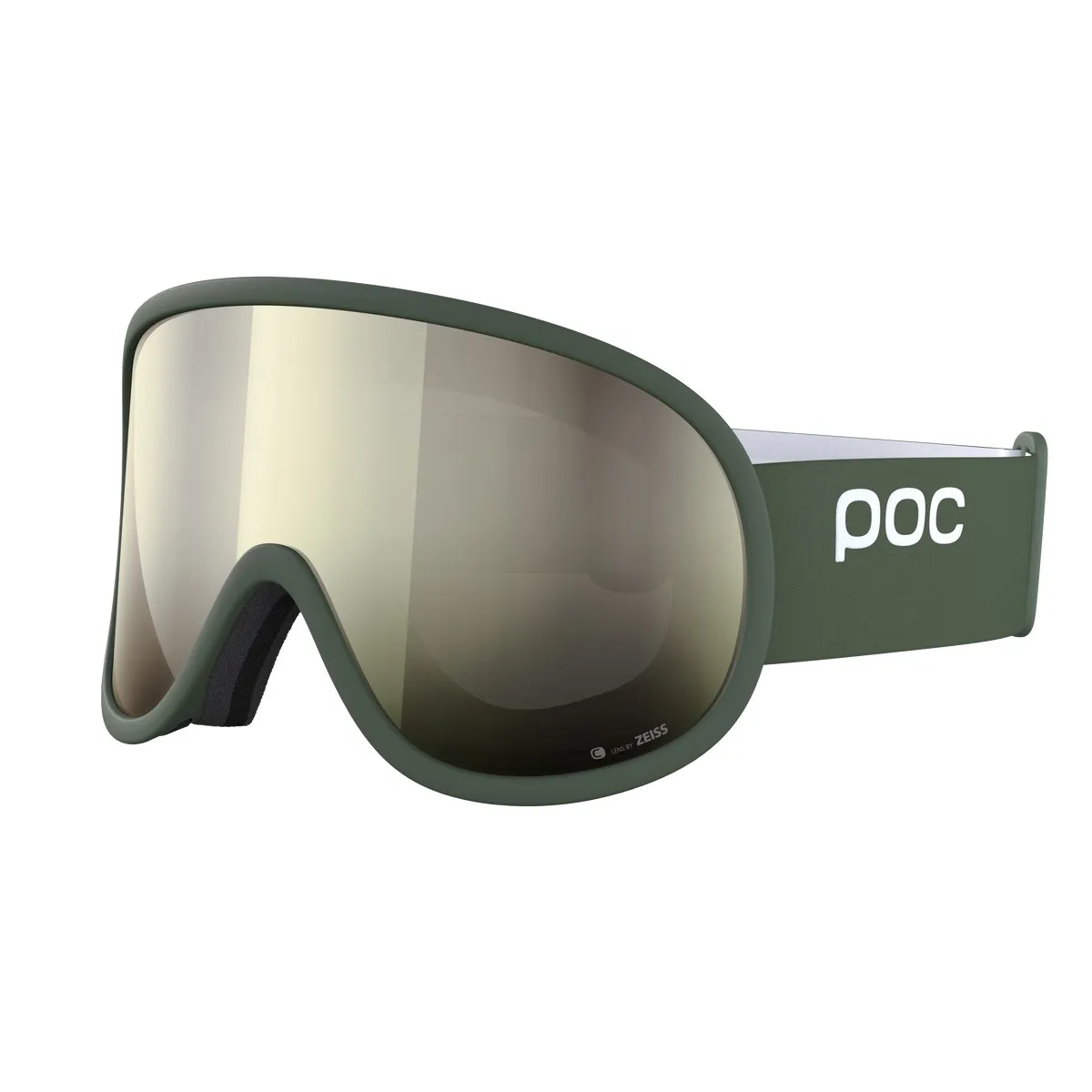 Green POC Retina WF ski goggles with Ivory Cat. 2 lens and visible brand logo.