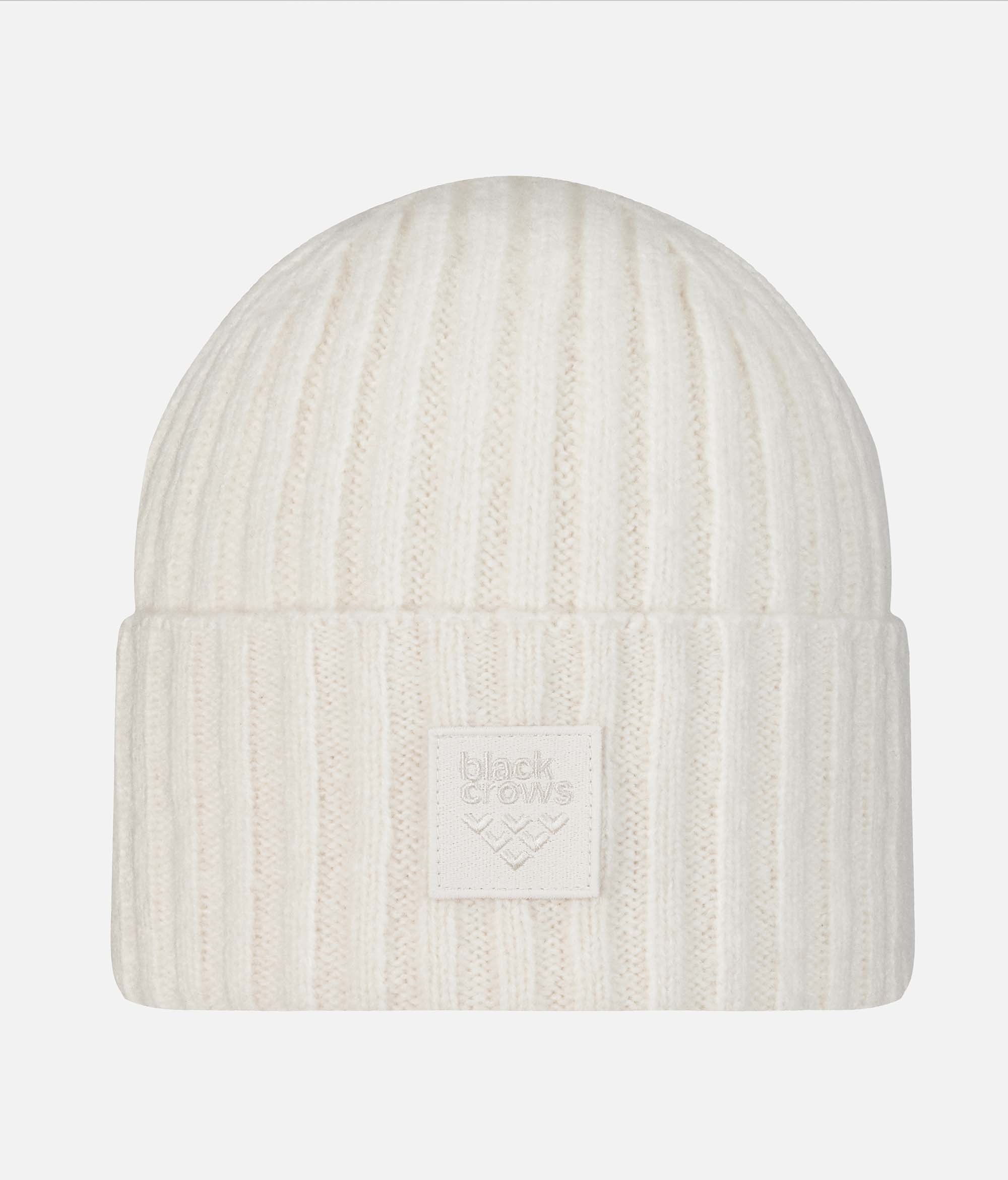 Casquette à côtes blanc cassé Casquette Black Crow blanc cassé à côtes avec écusson de couleur assortie.