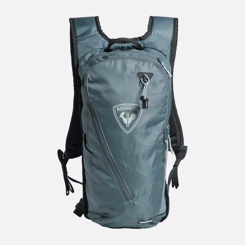 Blue hydration backpack 8L Blue Rossignol Escaper Active 8L hydration pack, front view with logo and zippers.