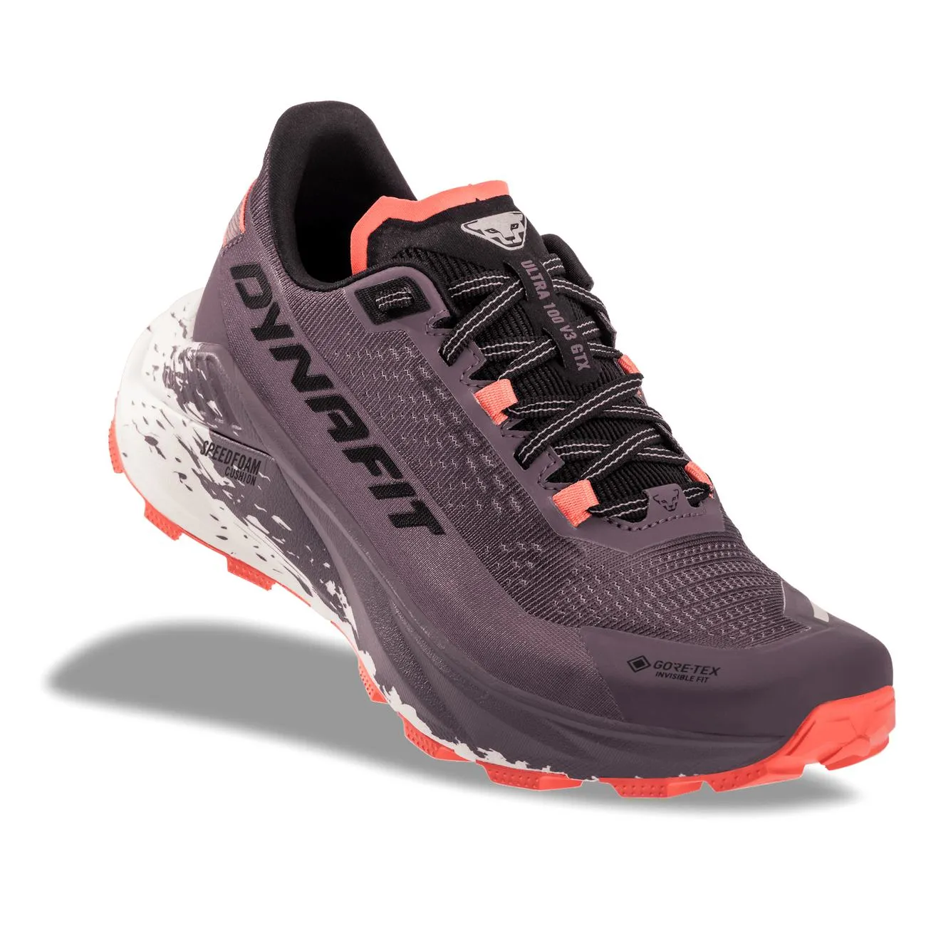 Dynafit Chaussures de trail Ultra 100 V3 GTX pour femme, modèle trois-quarts