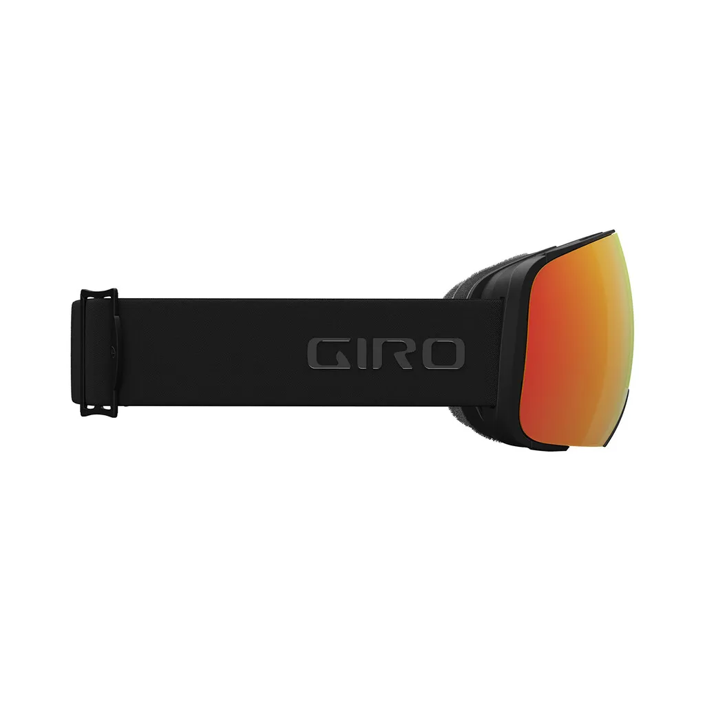 Occhiale Giro Comp Vivid nero con lente Zeiss VIVID arancione.