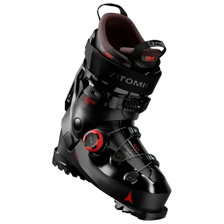 Atomic Nexus 130 BOA Ski Boot Black Red Sole