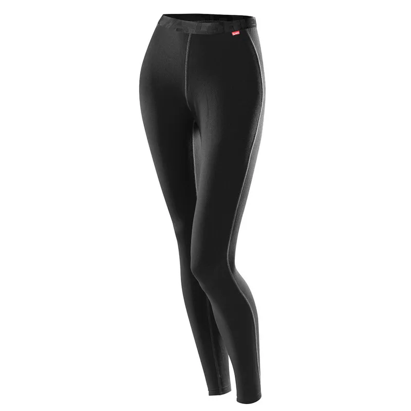 Lange, schwarze Transtex Warm Unterhose für Damen mit elastischem Bund und Kontrastnähten.
