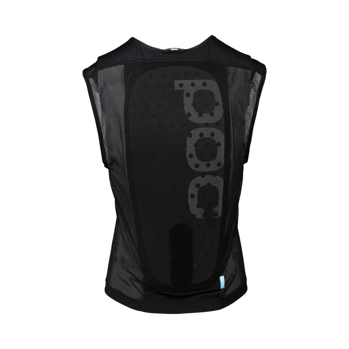 Gilet VPD AIR nero da donna, vista posteriore. Rete traspirante con logo POC.