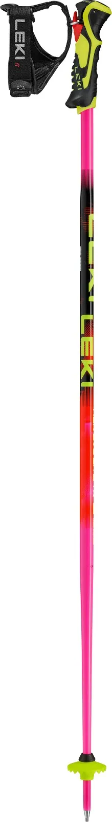 LEKI WCR Evo Lite SL TR Junior Slalom Skistöcke Neonpink-Orange-Yellow
