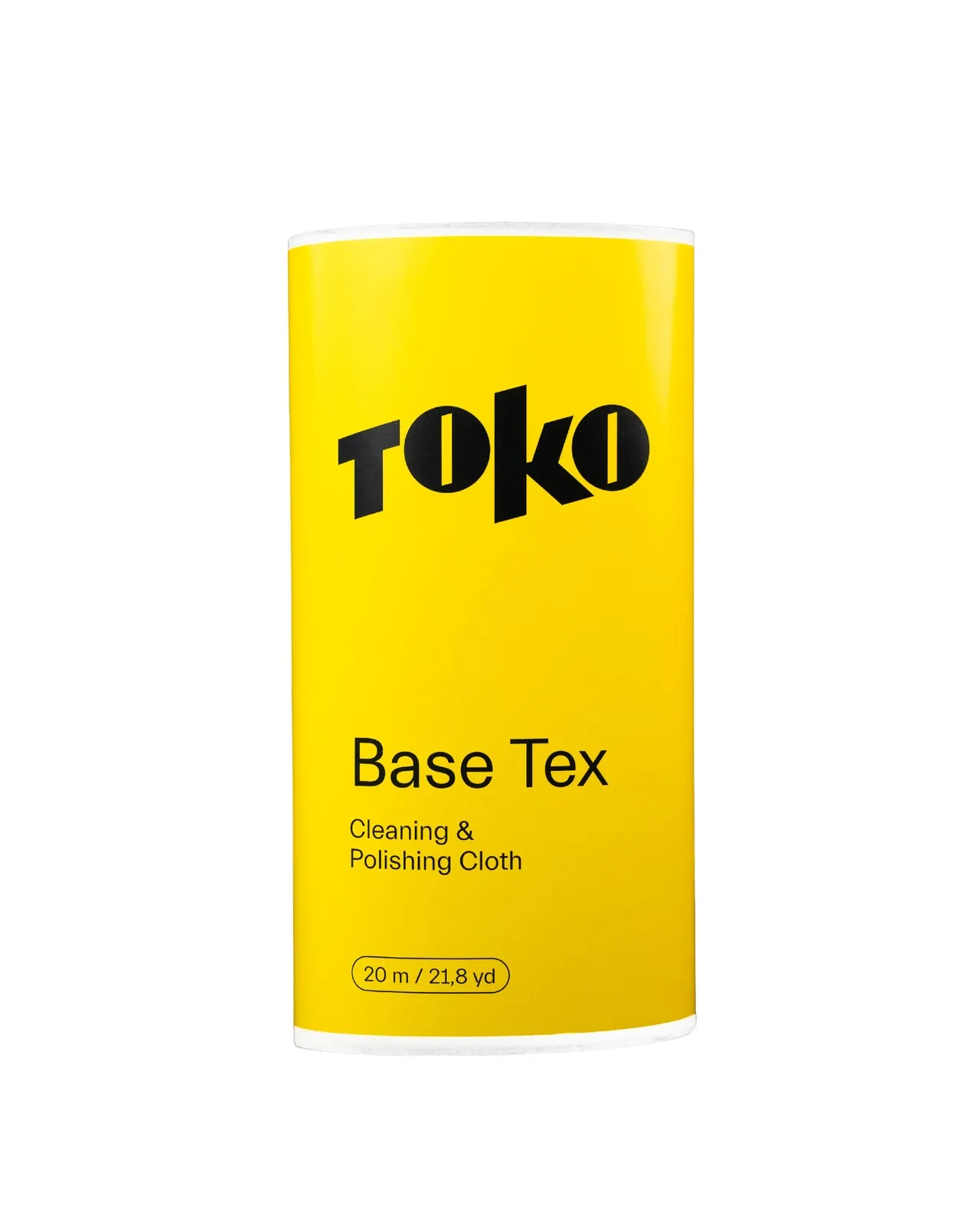 Yellow packaging of "Toko Base Tex" cleaning cloth with black lettering.