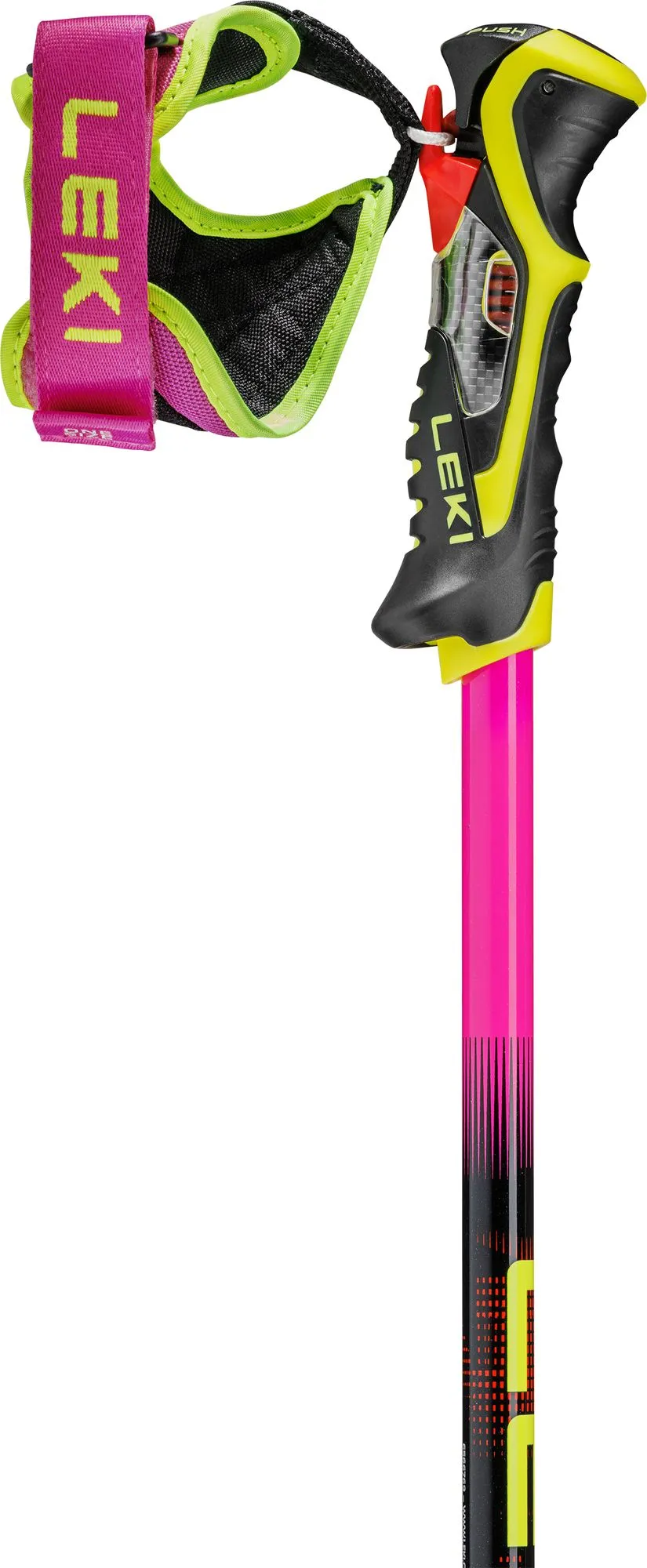 LEKI Venom SL TR Slalom Skistöcke Neonpink - Neonorange - Neonyellow griff schlaufe