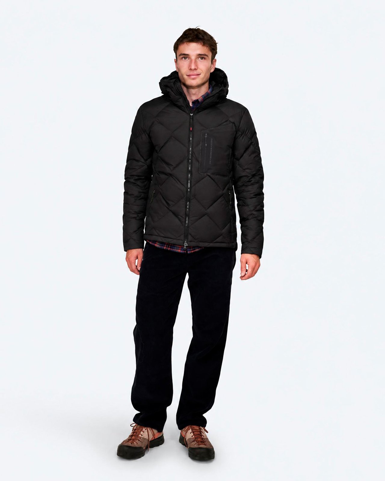 The Mountain Studio D-7 UL Ultralight Pertex Down Hood Jacket Herren Black Onyx