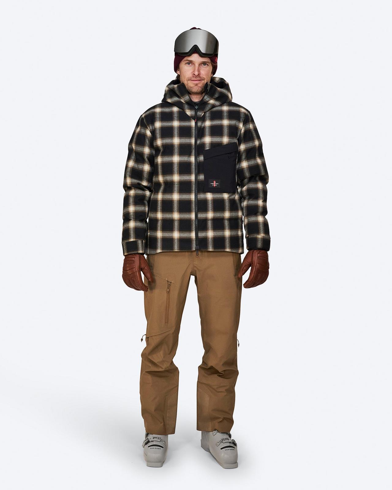 The Mountain Studio D-1 RCH Reversible Down Check Jacket Herren Black Onyx