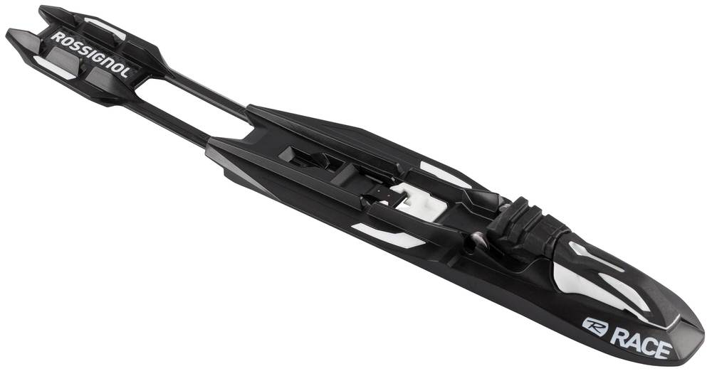 Rossignol Race Skate Bindung Schwarze Rossignol Race Skate Bindung mit weißen Akzenten und dem Rossignol Logo.