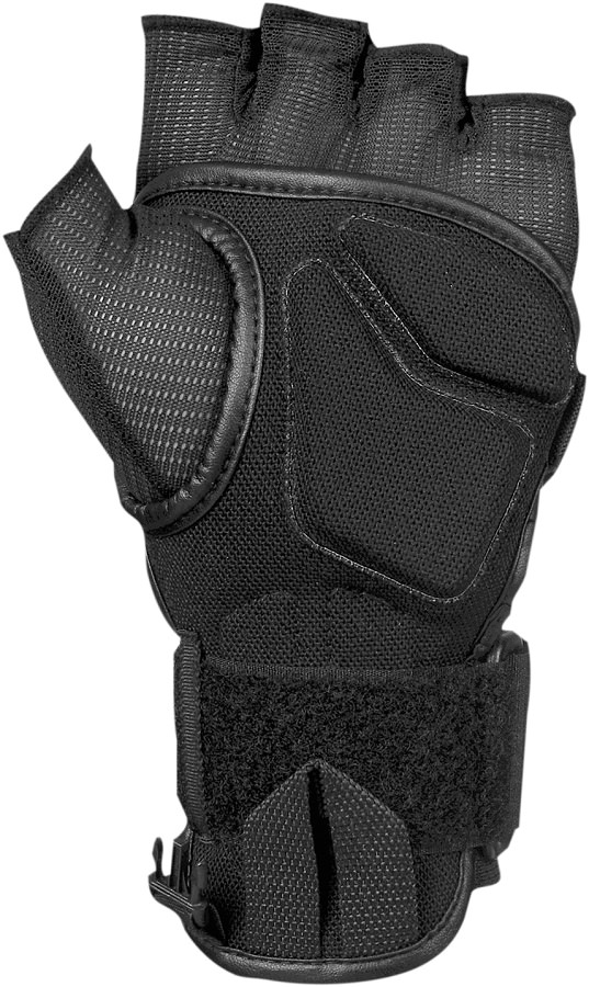 Reusch Wrist Guard noir avec doigts ouverts et support pour le poignet. Détails en cordura et mesh.