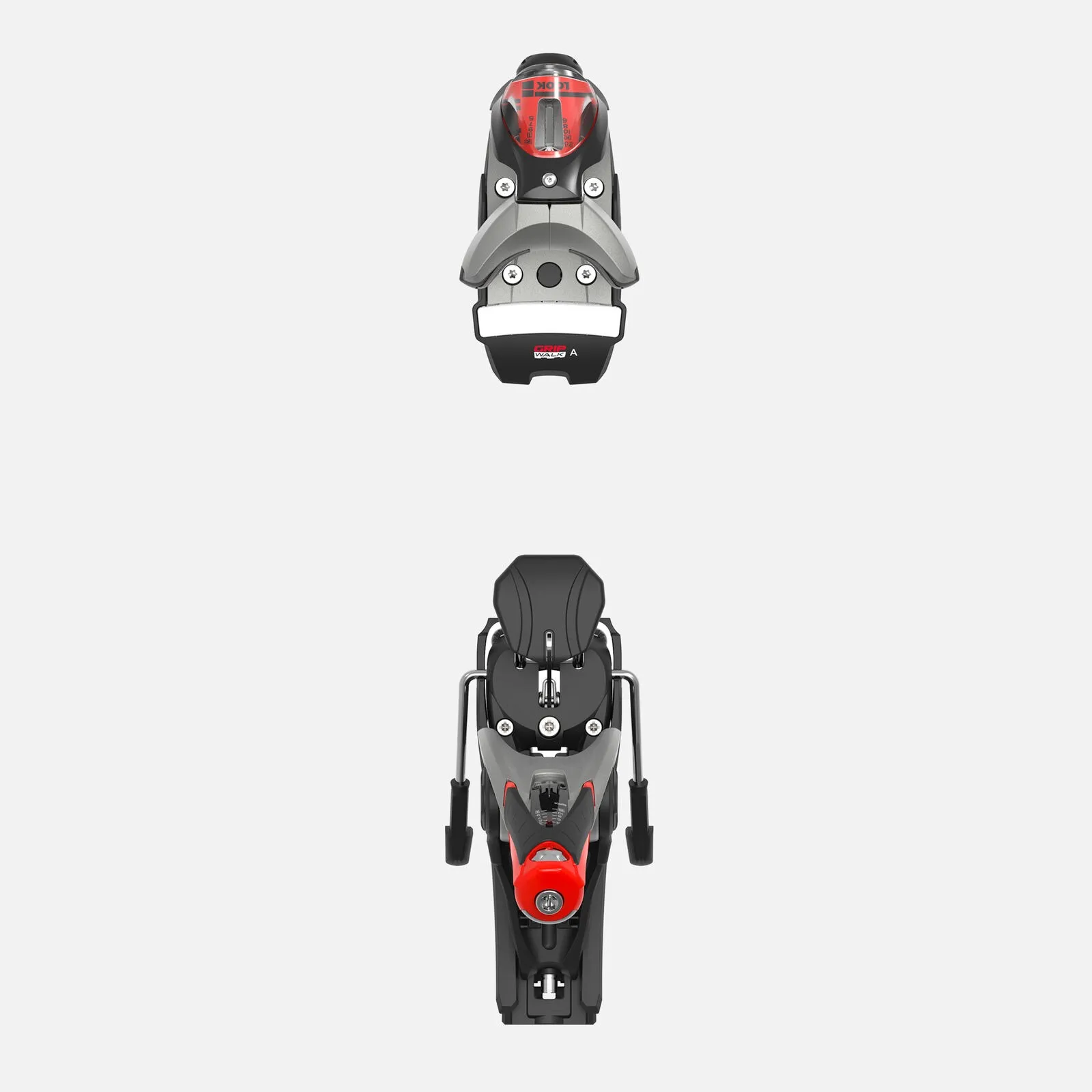 Look SPX 14 Rockerace GW Silver Red + R22 Raceplate draufsicht