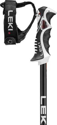 Detailaufnahme eines Leki Bold Lite S Skistocks mit Schlaufe und ergonomischem Griff.