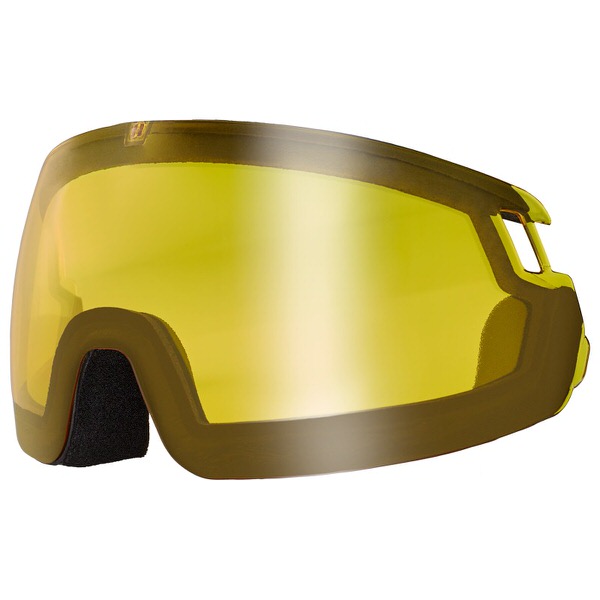 Gelbe Visierhelm Ersatzscheibe S1 für Skihelme.