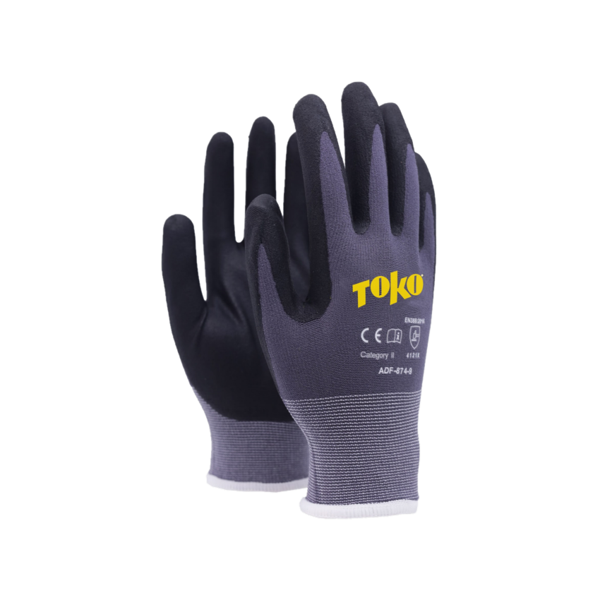 Toko Gants d'atelier Une paire de gants d'atelier gris et noirs Toko Tuning.