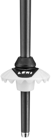 Detailansicht vom unteren Teil des Leki Bold Lite S Skistocks, mit Teller und Spitze.