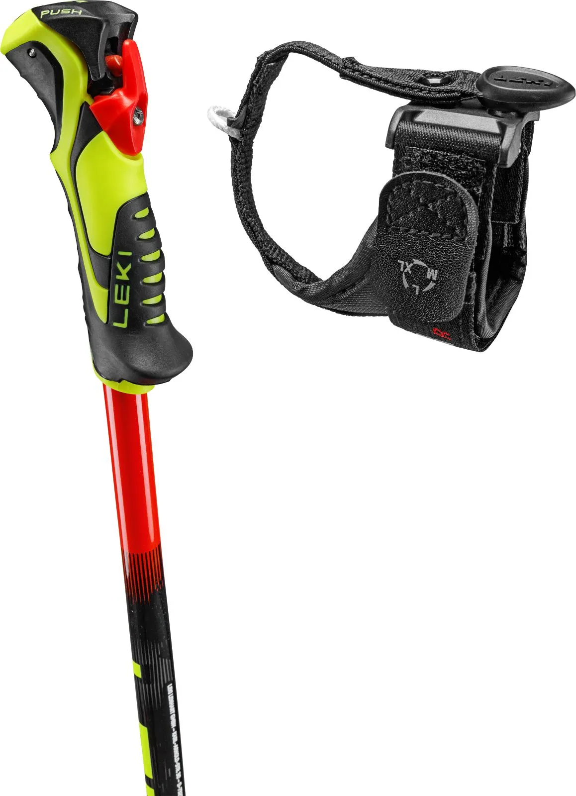 LEKI WCR Evo Lite SL TR Junior Slalom Skistöcke Red-Violet-Yellow Ansicht 3