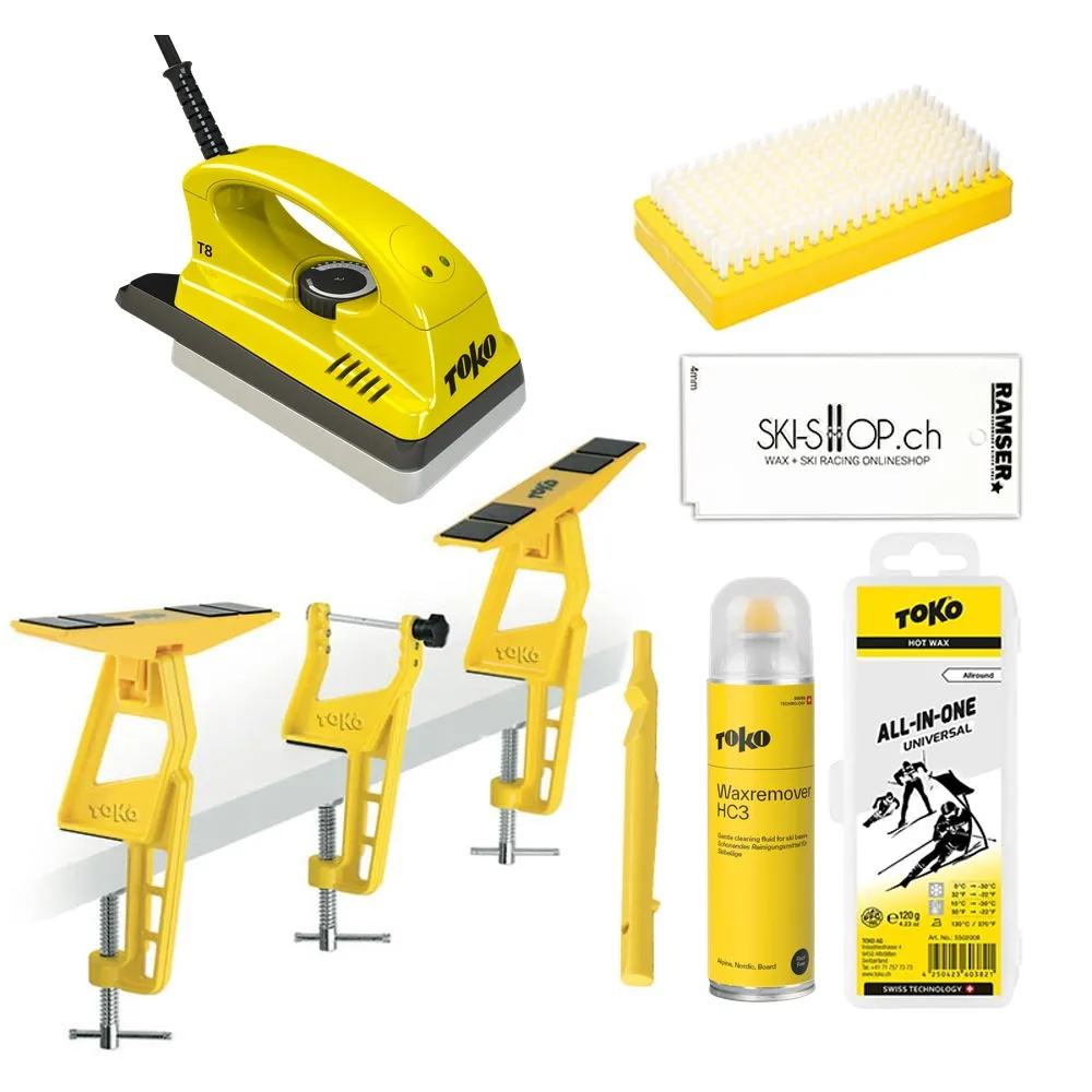 Toko Starter Set Langlauf Übersicht mit T8 CH Wachseisen und Waxremover HC3