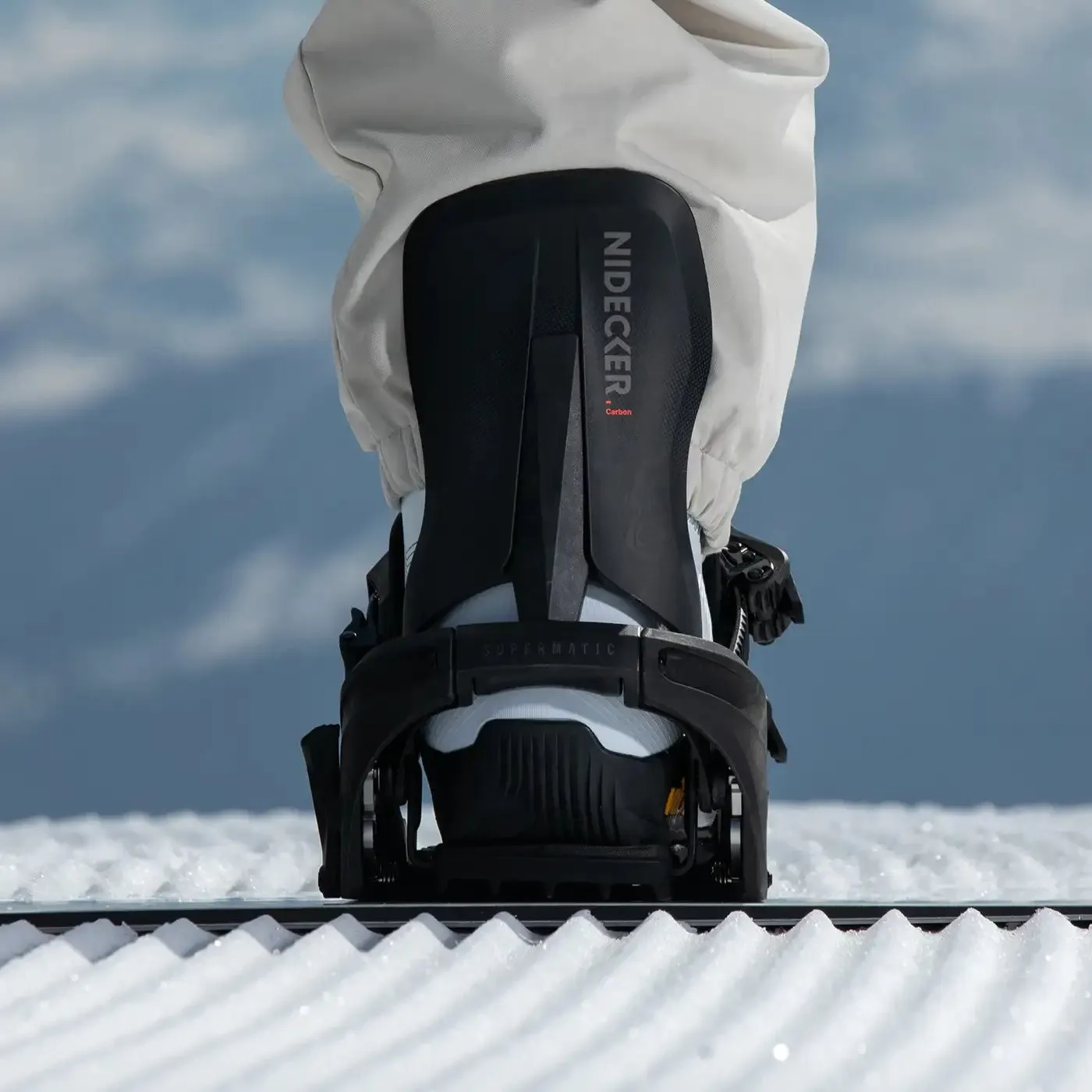 Nidecker Détails de la fixation de snowboard Carbon Supermatic Black
