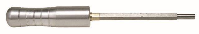 Aufnahmestab Speedstick Pro II aus Edelstahl mit geriffeltem Griff und Sechskantverbindung.