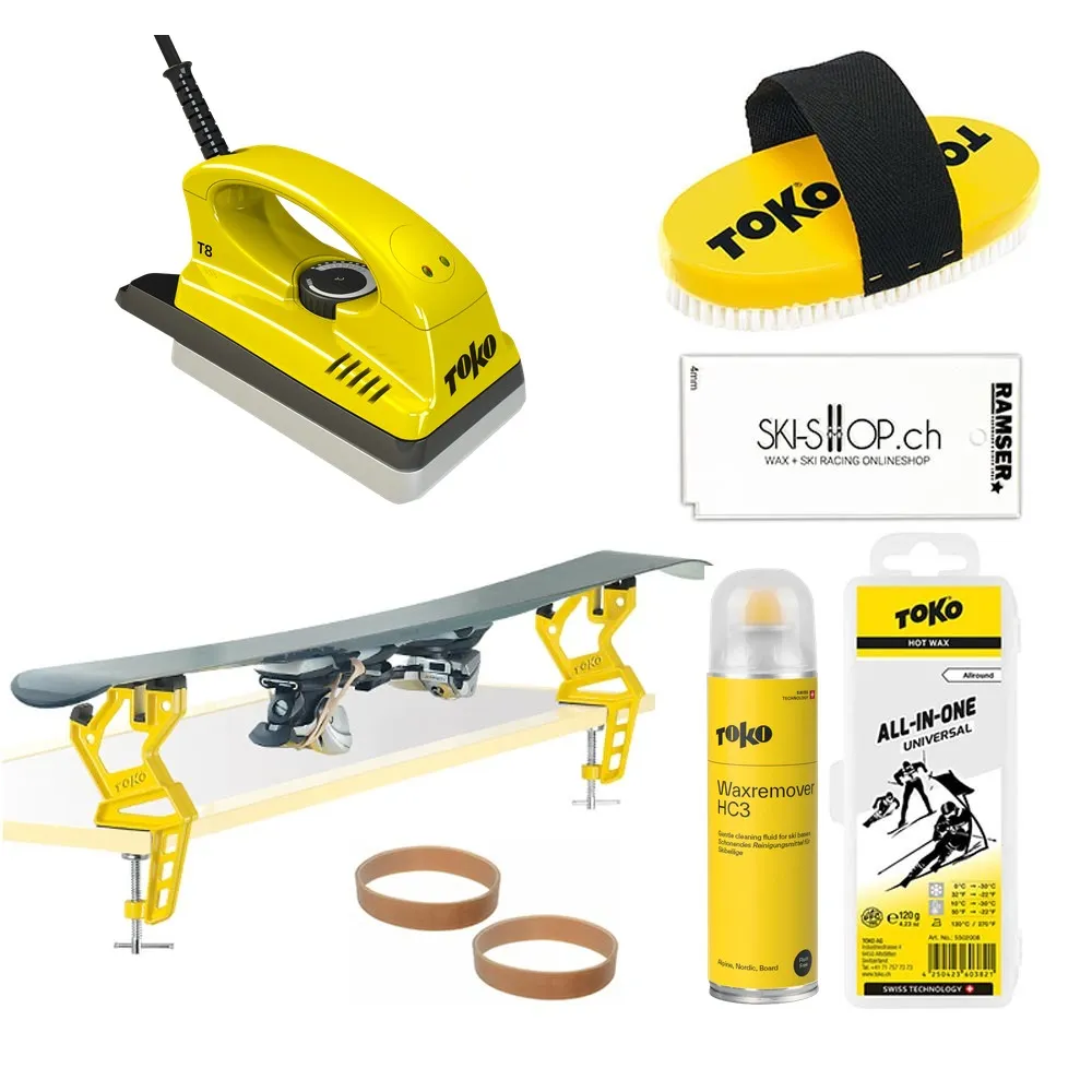 Toko Starter Set Alpin Übersicht mit T8 CH Wachseisen und Waxremover HC3
