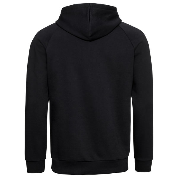 Schwarzer Head Rebels Hoodie für Herren von hinten, Kapuze und Ärmel sind gut sichtbar.