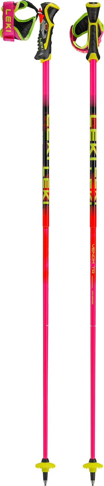 LEKI Venom SL TR Slalom Skistöcke Neonpink - Neonorange - Neonyellow paar