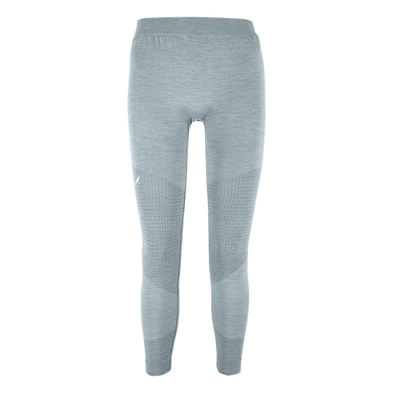 Graue Zebru Medium Tight für Herren, mit atmungsaktiven Zonen und kleinem Logo.