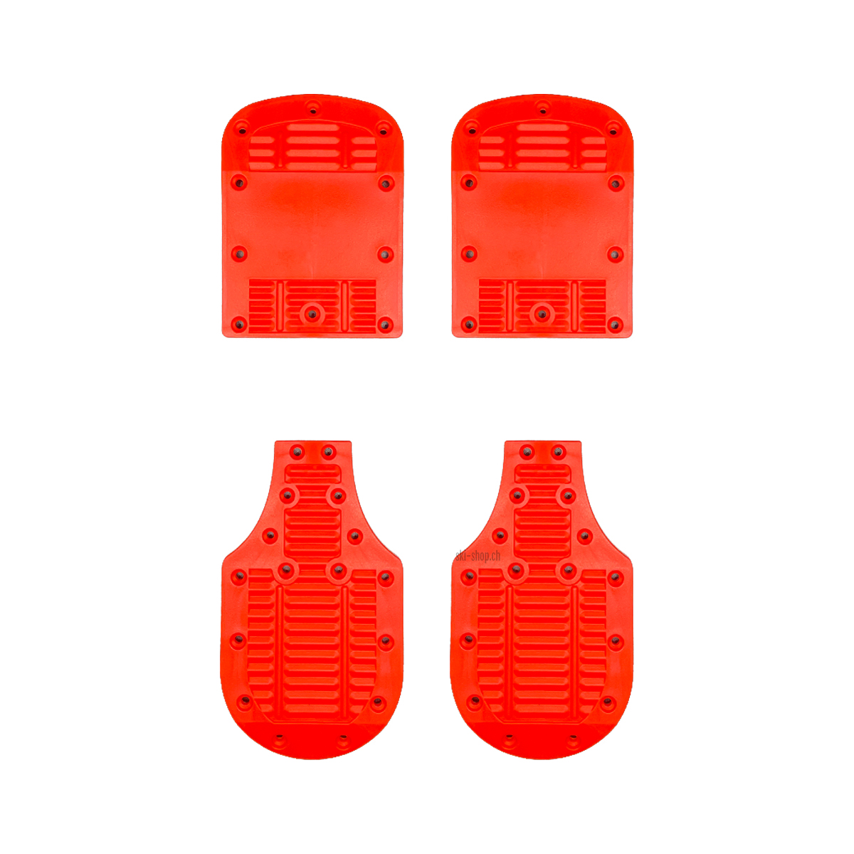 Rote Lange RS 5mm Lifter Kit Skischuh-Erhöhung, vier Kunststoffplatten für Ski-Rennschuhe.