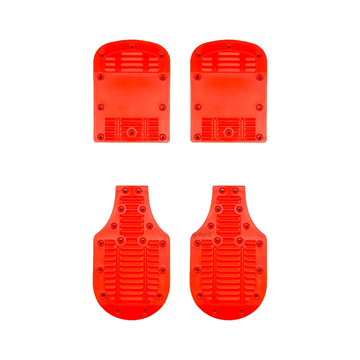 Rouge Lange RS 5mm Lifter Kit Réhausseur de chaussures de ski, quatre plaques en plastique pour chaussures de course de ski.